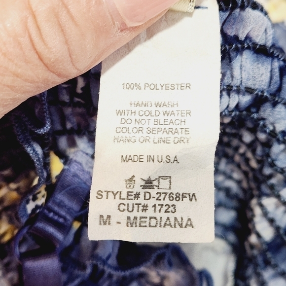 CAMEO Strapless Floral Spring Flowers Wrap Around Belt Tie Mini Dress Size: M - Picture 11 of 11